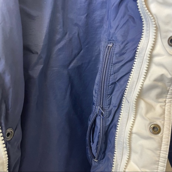 COLUMBIA men’s small jacket white and blue / unisex - Picture 5 of 6